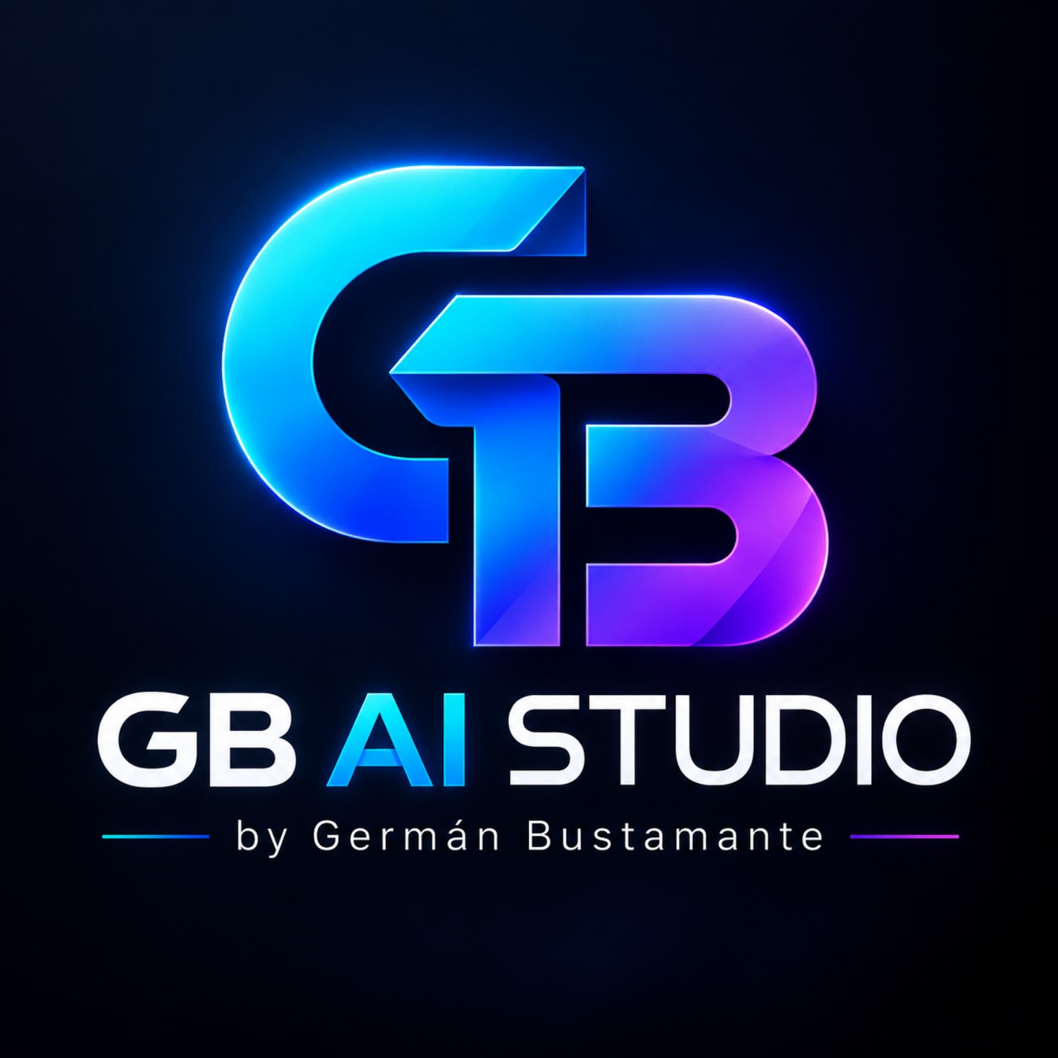 Logotipo oficial completo de GB AI Studio